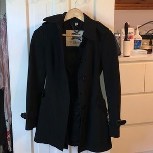 Burberry London Billington Peplum Jacket Black US4
